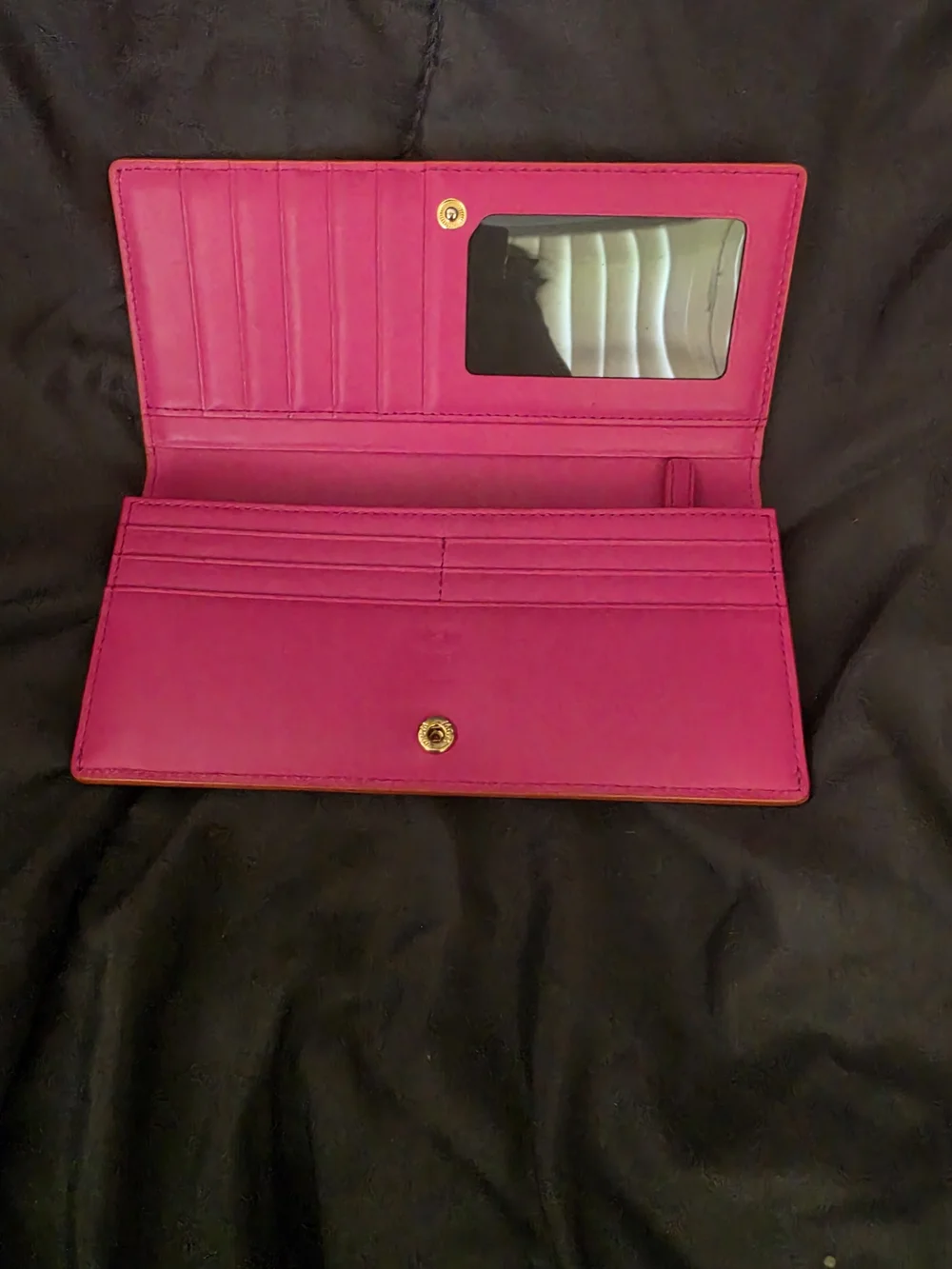 MCM Orange Leather Long Wallet - Picture 6 of 11